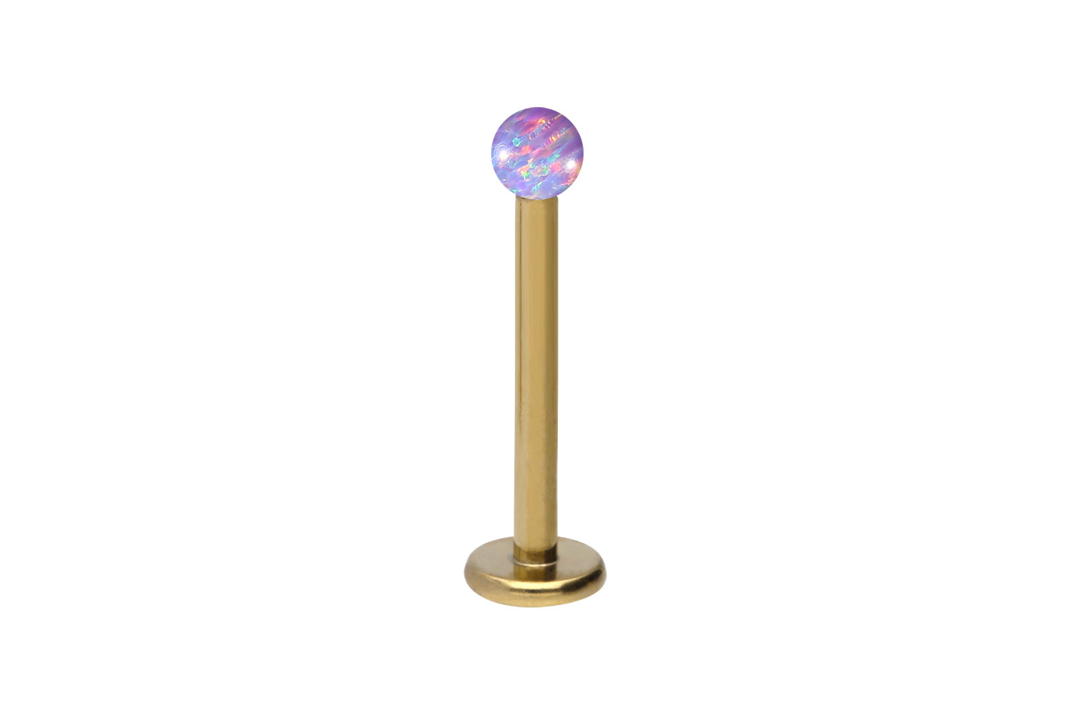 Titan Labret Piercing SYNTHETISCHER OPAL